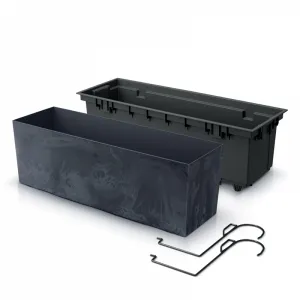 NABBI DUC600EW plastový balkónový kvetináč 58 cm antracit