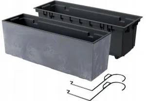 NABBI DUC600EW plastový balkónový kvetináč 58 cm marengo