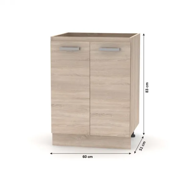 KONDELA Nova Plus NOPL-057-0S kuchynská skrinka dub sonoma