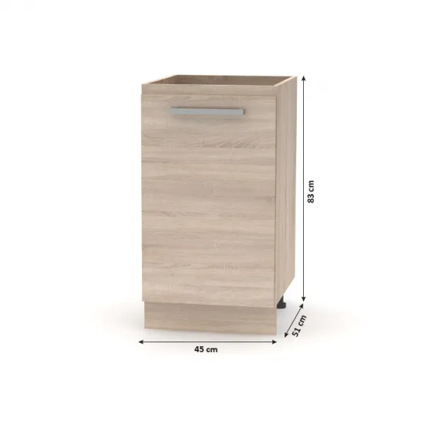 KONDELA Nova Plus NOPL-063-0S kuchynská skrinka dub sonoma
