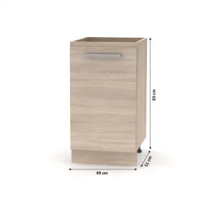 KONDELA Nova Plus NOPL-063-0S kuchynská skrinka dub sonoma