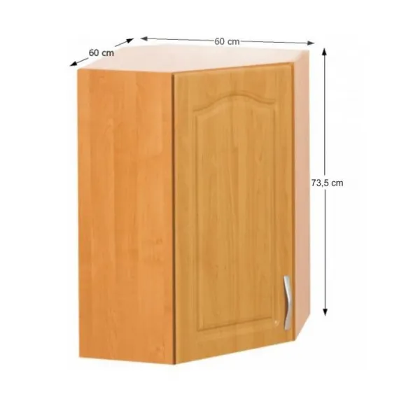 Horná skrinka rohová LORA MDF NEW KLASIK W60/60 Tempo Kondela L´avé