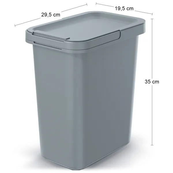 Prosperplast Odpadkový koš System 12 L světle šedý