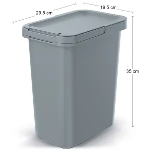 Prosperplast Odpadkový koš System 12 L světle šedý