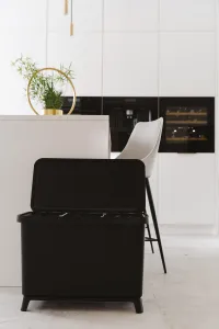 Prosperplast Odpadkový koš SYSTEMO 3x10 L černý