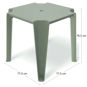 Prosperplast Zahradní jídelní stůl LOTTIES 77,5x77,5x76,5 cm zelený
