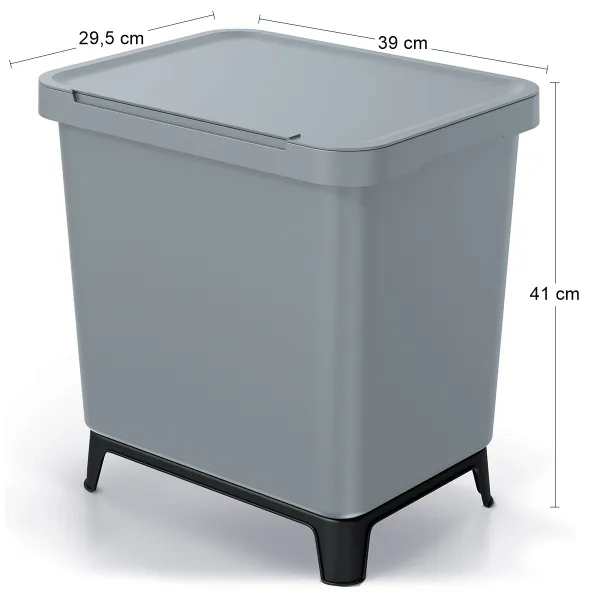 Prosperplast Odpadkový kôš SYSTEMO 29 L sivý