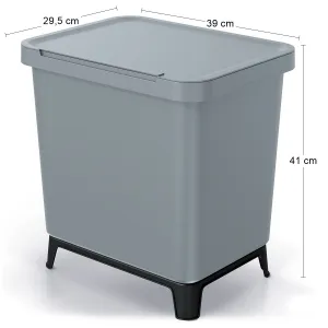 Prosperplast Odpadkový kôš SYSTEMO 29 L sivý