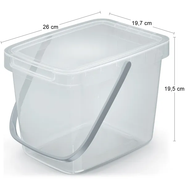 Prosperplast Odpadkový koš System Collec 6 L s víkem transparentní