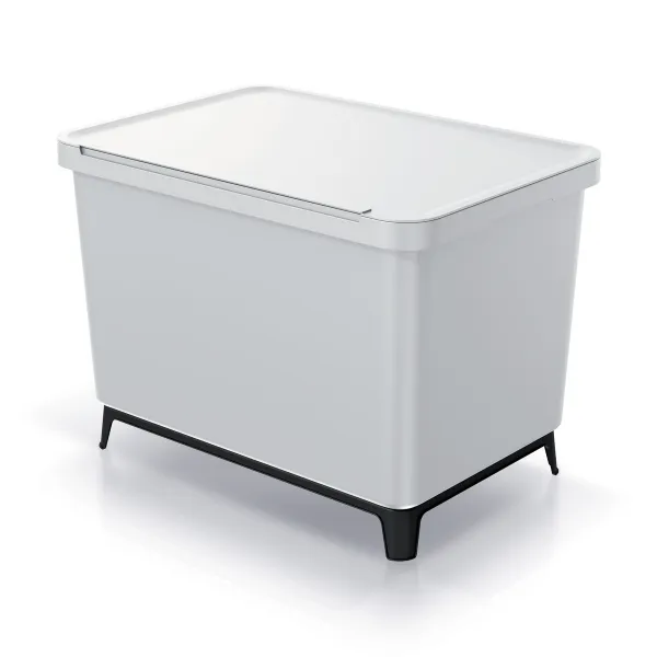 Prosperplast Odpadkový kôš SYSTEMO 2x10 L + 23 L svetlo šedý
