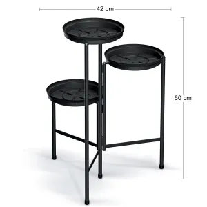 Prosperplast Květinový stojan TOLA STAND 42 cm černý