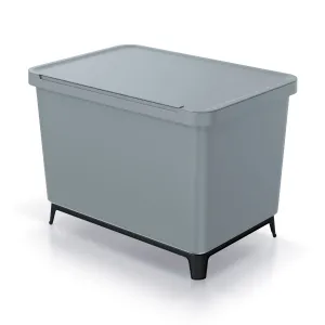 Prosperplast Odpadkový kôš SYSTEMO 2x10 L + 23 L sivý