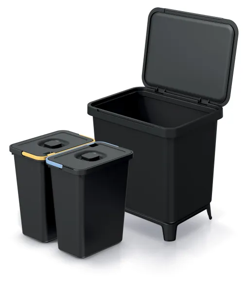 Prosperplast Odpadkový kôš SYSTEMO 2x10 l čierny