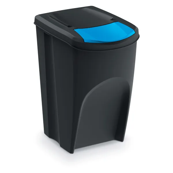 Kôš na triedený odpad Sortibox 35 l, 4 ks, čierna