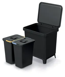 Prosperplast Odpadkový kôš SYSTEMO 2x10 L sivý