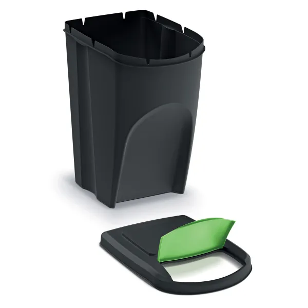 Kôš na triedený odpad Sortibox 35 l, 4 ks, čierna