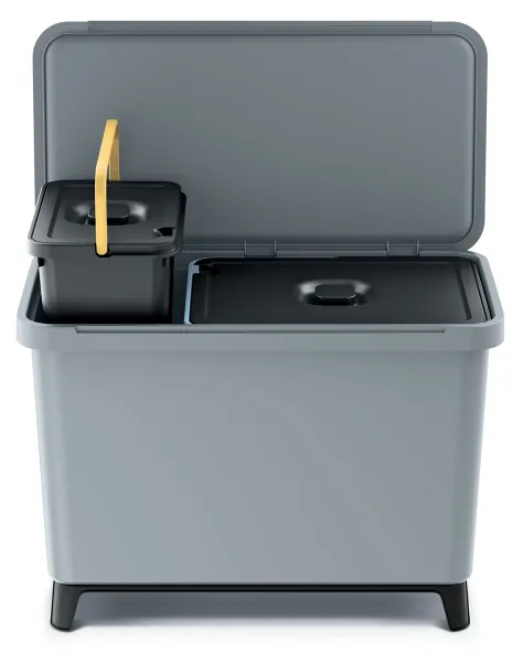 Prosperplast Odpadkový kôš SYSTEMO 10 L + 23 L sivý