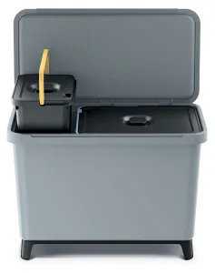 Prosperplast Odpadkový kôš SYSTEMO 10 L + 23 L sivý