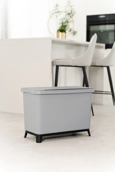 Prosperplast Odpadkový kôš SYSTEMO 10 L + 23 L sivý
