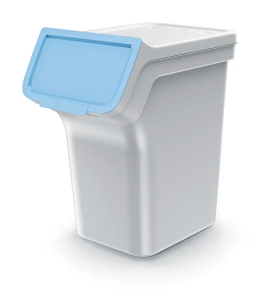 Prosperplast Sada 4 odpadkových košů STACKBOXER Q 4 x 20 L popelavě šedá