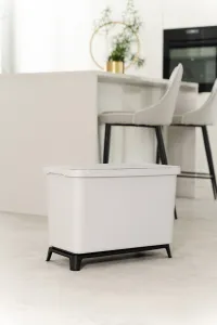 Prosperplast Odpadkový kôš SYSTEMO 10 L + 23 L svetlo šedý