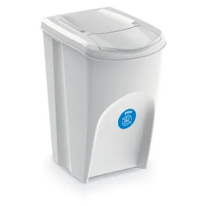 Prosperplast Sada 4 odpadkových košov Soorti na triedený odpad 4 x 35 l biela