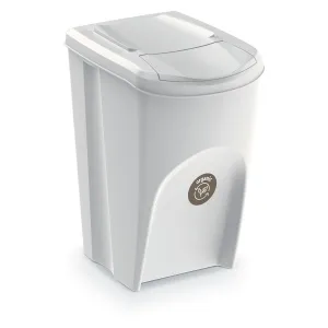 Prosperplast Sada 4 odpadkových košov Soorti na triedený odpad 4 x 35 l biela