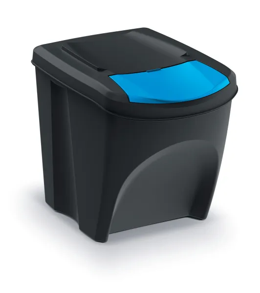 Kôš na triedený odpad Sortibox 25 l, 3 ks, čierna
