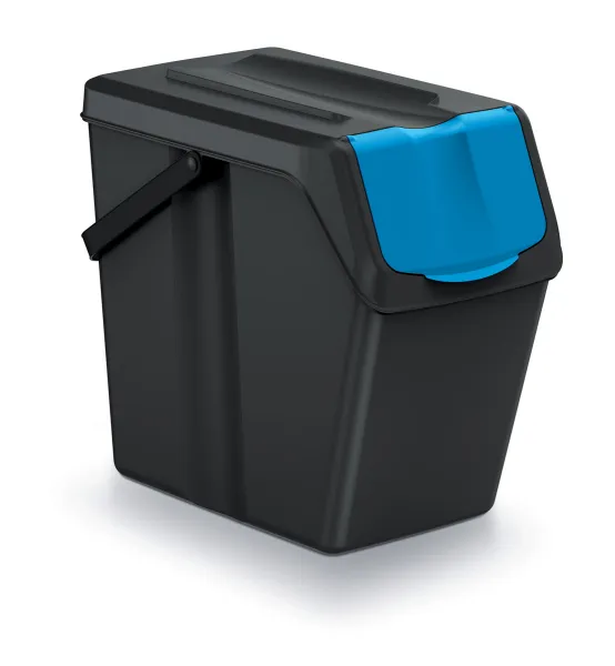 Prosperplast Sada 4 odpadkových košů Soorti 4 x 25 L černá