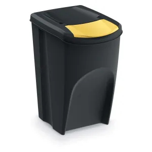 Kôš na triedený odpad Sortibox 35 l, 3 ks​, čierna