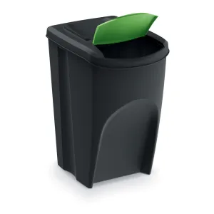 Kôš na triedený odpad Sortibox 35 l, 3 ks​, čierna