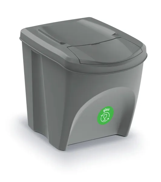 Prosperplast Súprava 3 odpadkových košov 3x25 L DEILA sivá