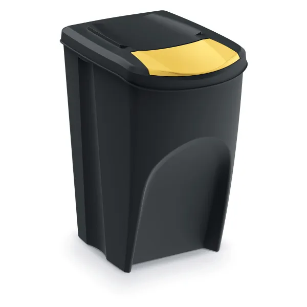 Kôš na triedený odpad Sortibox 35 l, 4 ks, čierna