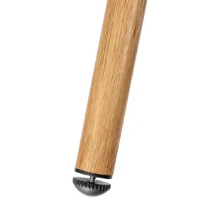 NABBI Haldon ratanová dvojsedačka čierna / prírodná / tmavosivá