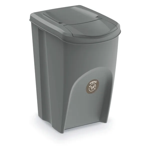 Prosperplast Sada 4 odpadkových košů Soorti na tříděný odpad 4 x 35 l šedá