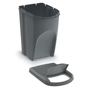 Prosperplast Sada 4 odpadkových košů Soorti na tříděný odpad 4 x 35 l šedá