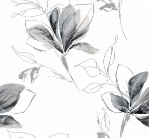 Záves dekoračný, OXY Magnolie 150 cm, šedý 150 cm