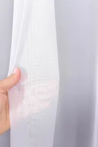 Zácloná voálová, Hladká metráž, biela, 295 cm 295 cm