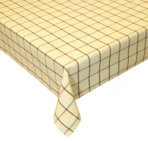 Látka metráž, 1038 káro, béžový, 140 cm
