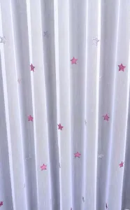 Záclona markizeta, Hviezdičky, bordové 140 cm