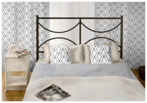 Záves dekoračný alebo látka, OXY Nový ornament, bielo-sivý, 150 cm 150 cm