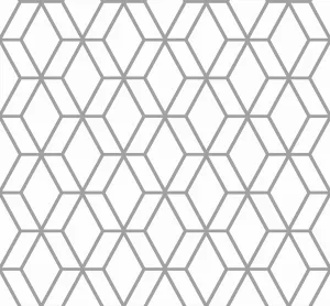 Záves dekoračný alebo látka, OXY Nový ornament, bielo-sivý, 150 cm 150 cm