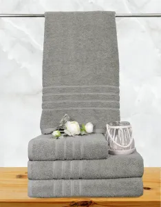 Bavlnený uterák a osuška, Finer sivý