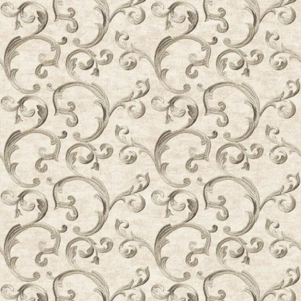 Záves dekoračný alebo látka, Fine Ornament, béžový, 150 cm 150 cm