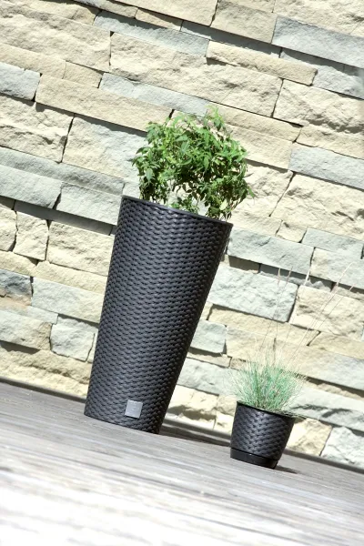 Prosperplast Kvetináč Round Rato biely, varianta 30 cm