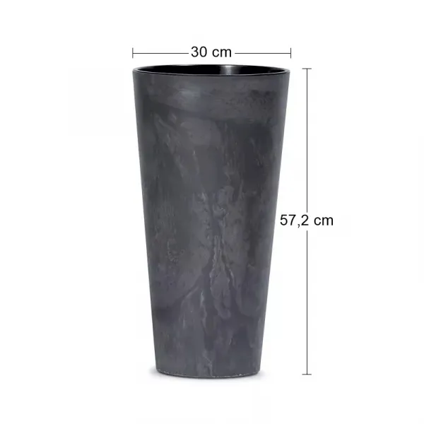 NABBI DTUS300E plastový kvetináč 30 cm antracit