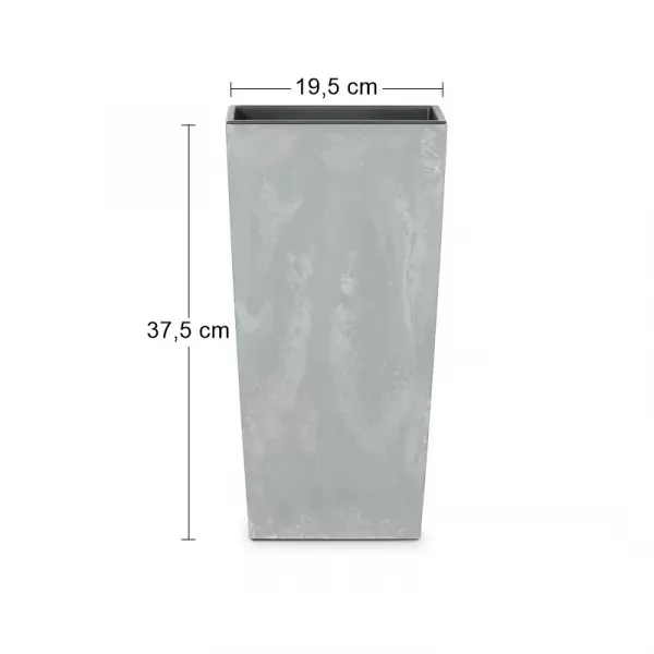 NABBI DURS200E plastový kvetináč 20 cm sivý betón