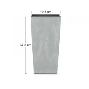 NABBI DURS200E plastový kvetináč 20 cm sivý betón