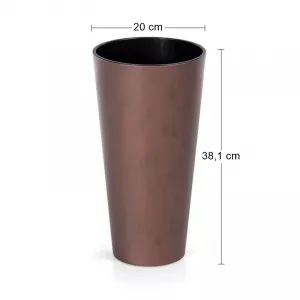 NABBI DTUS200C plastový kvetináč 20 cm hrdzavá