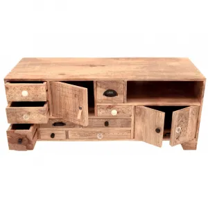 indickynabytok.sk - TV stolík Manu 120x50x45 indický masív mango